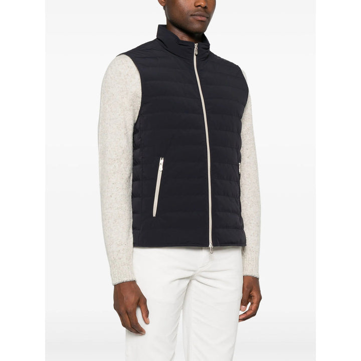 Brunello Cucinelli Blue Jackets - Waistcoats & Gilets Men