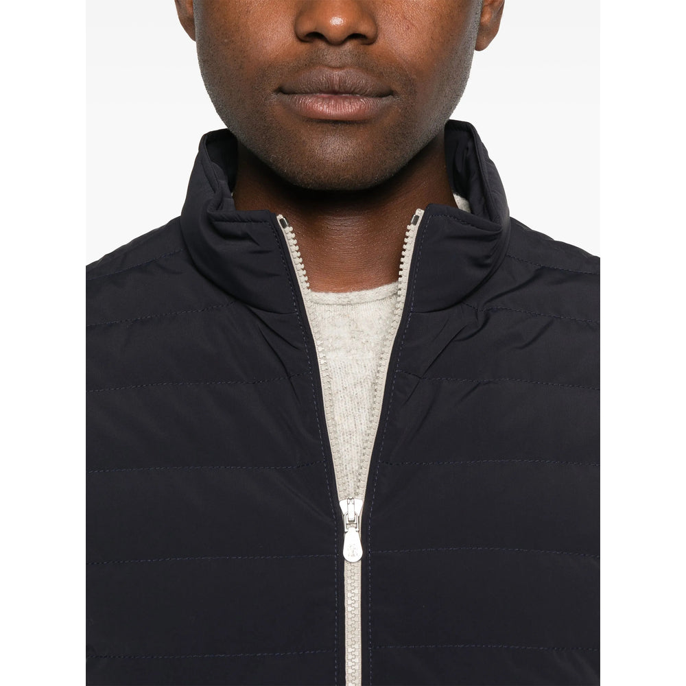 Brunello Cucinelli Blue Jackets - Waistcoats & Gilets Men