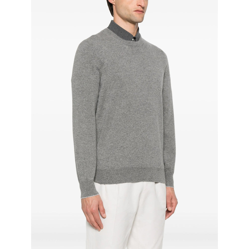 Brunello Cucinelli Grey Sweaters & Knitwear - Jumpers Men