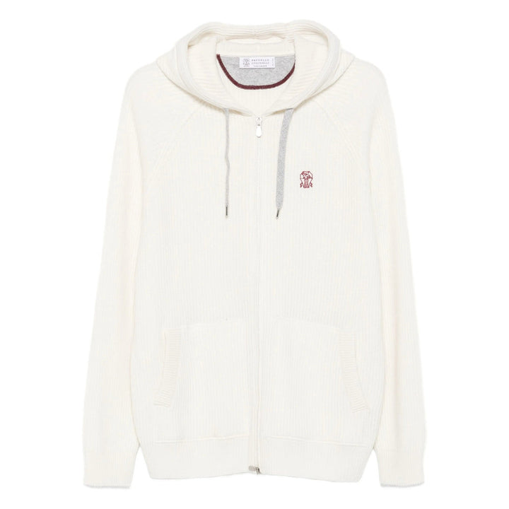 Brunello Cucinelli White Sweaters & Knitwear - Cardigans Men