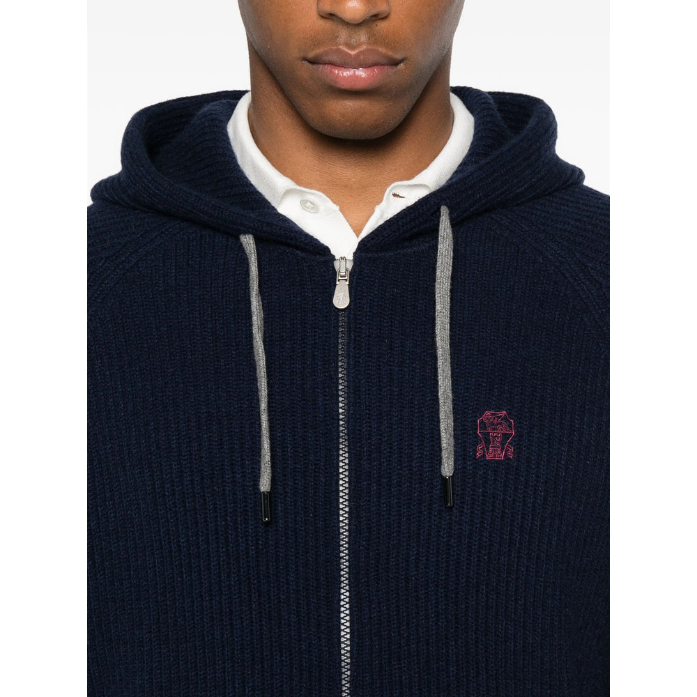 Brunello Cucinelli Blue Sweaters & Knitwear - Cardigans Men
