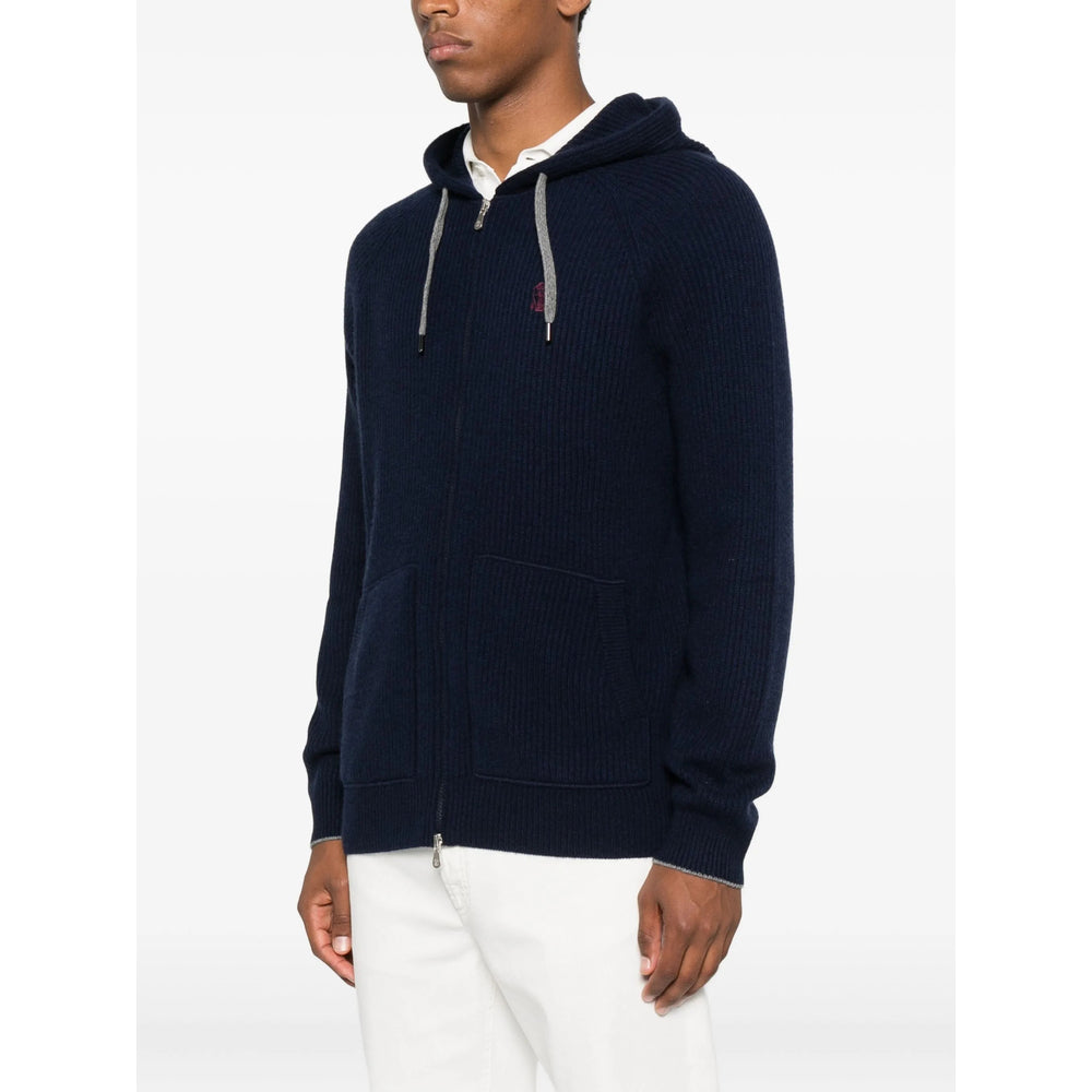 Brunello Cucinelli Blue Sweaters & Knitwear - Cardigans Men