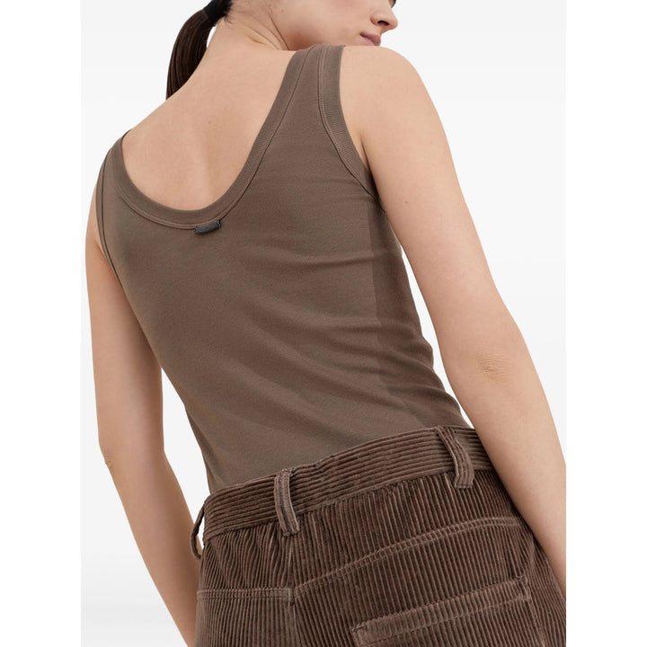 Brunello Cucinelli Brown Trousers - Straight Trousers Women
