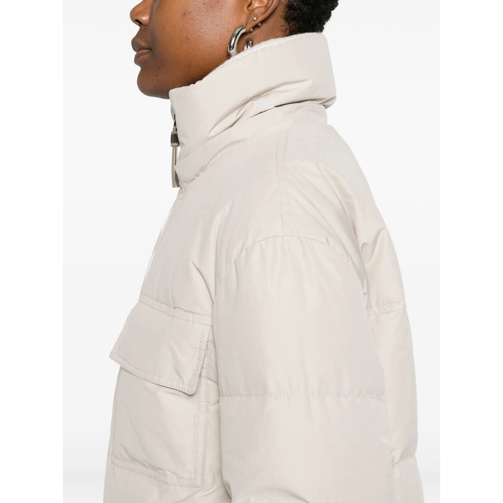 Brunello Cucinelli Neutrals Coats - Single Breasted Coats Women