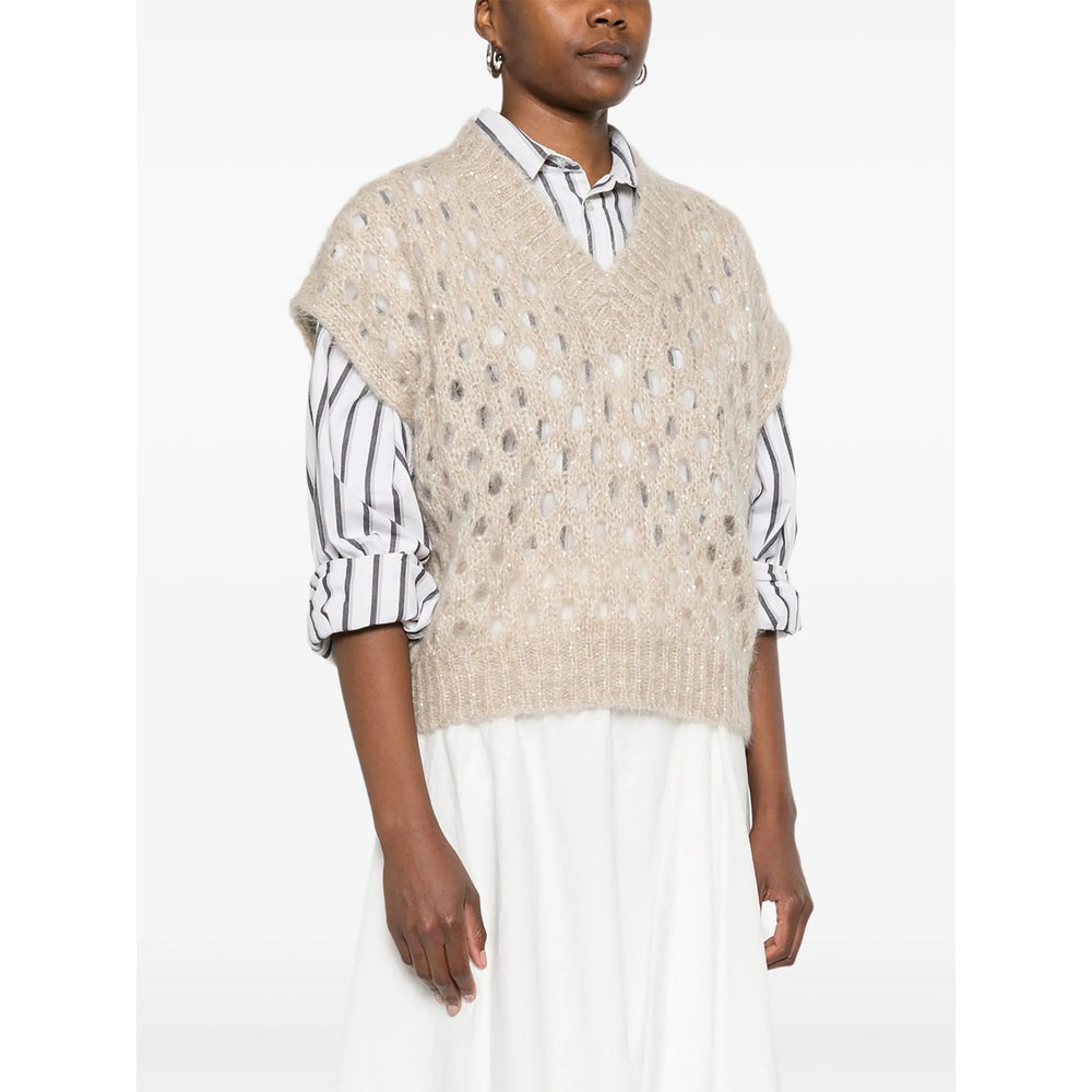 Brunello Cucinelli Neutrals Tops - Vests & Tank Tops Women