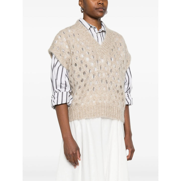 Brunello Cucinelli Neutrals Tops - Vests & Tank Tops Women