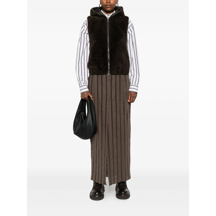 Brunello Cucinelli Brown Jackets - Waistcoat & Gilets Women