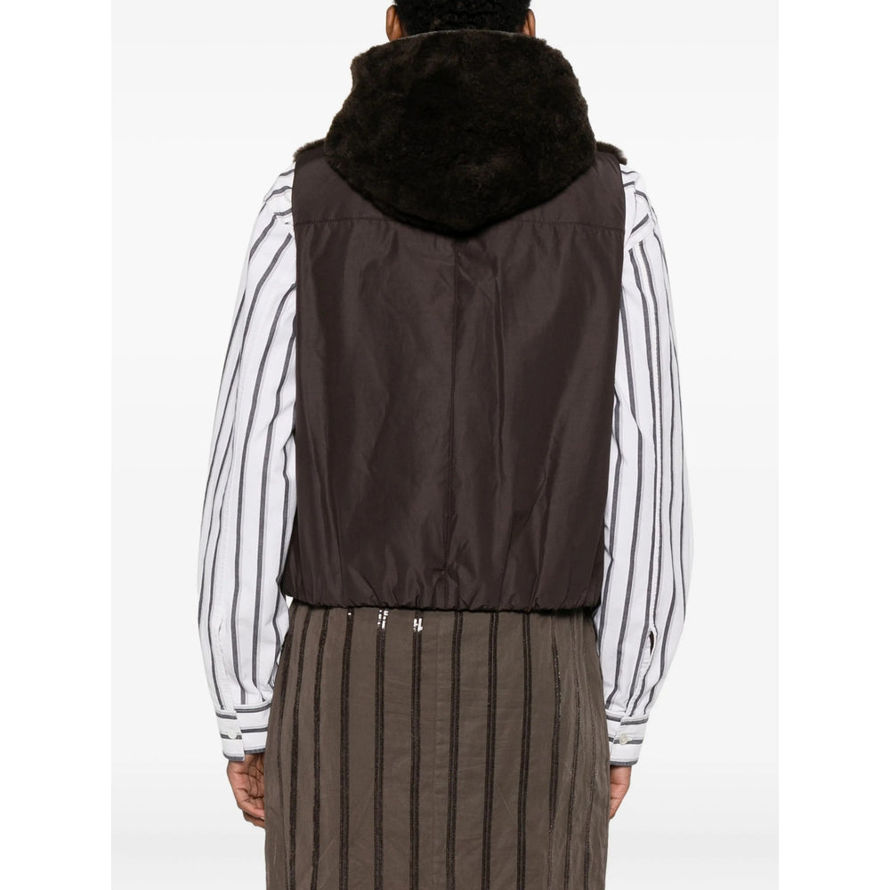 Brunello Cucinelli Brown Jackets - Waistcoat & Gilets Women