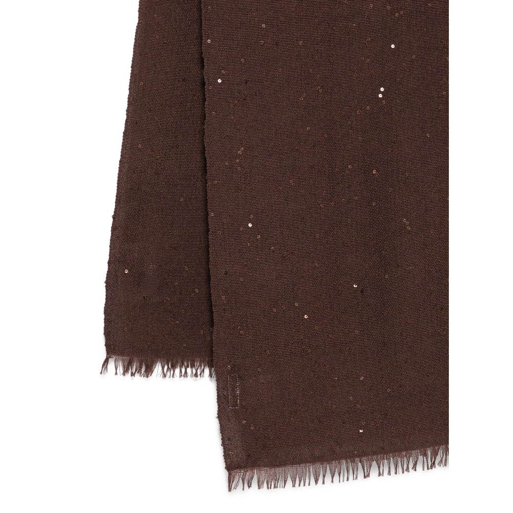Brunello Cucinelli Brown Scarves Women