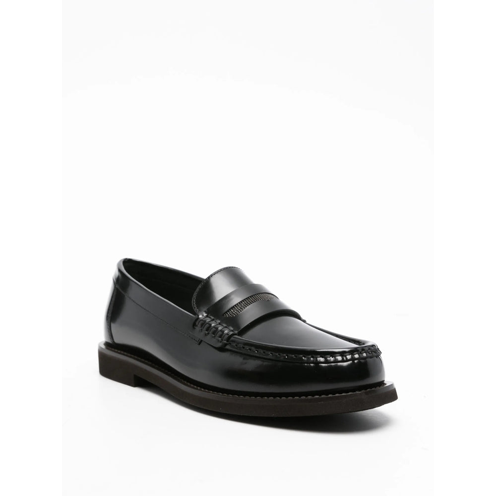 Brunello Cucinelli Black Loafers Women