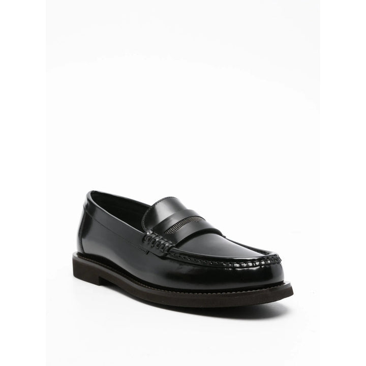 Brunello Cucinelli Black Loafers Women