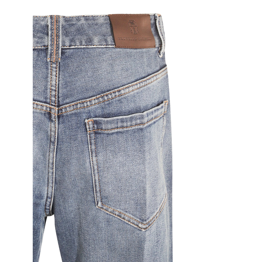 Brunello Cucinelli Blue Denim - Flared Jeans Women