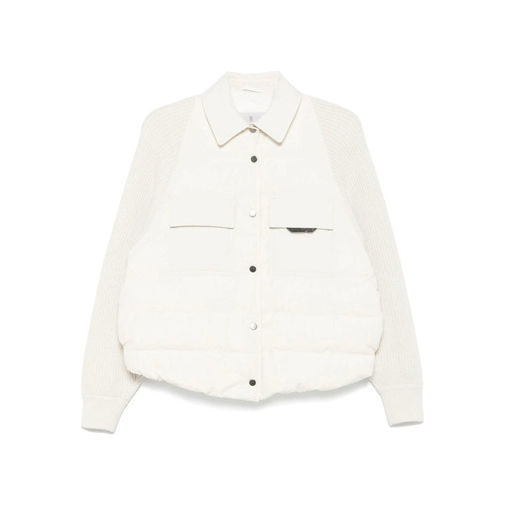 Brunello Cucinelli White Jackets - Puffer Jackets Women