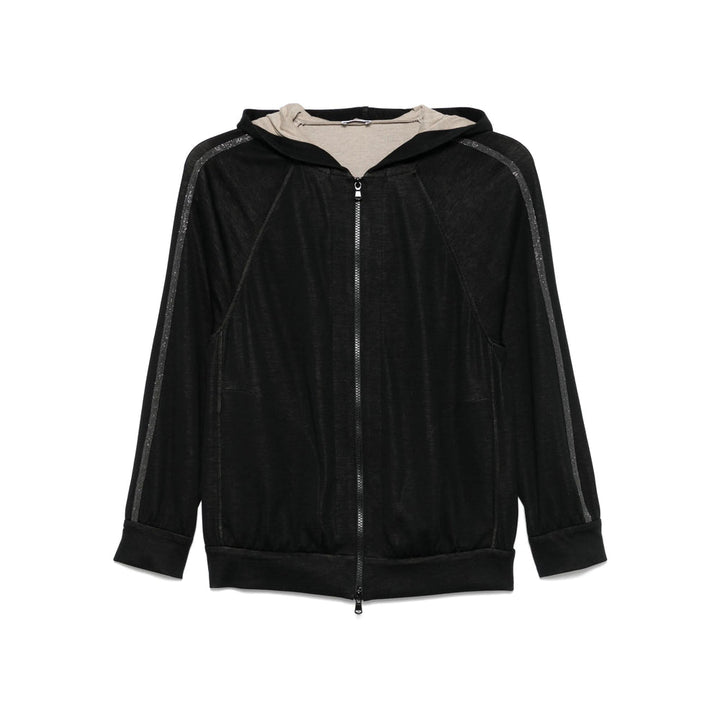 Brunello Cucinelli Black Tops - Hoodies Women