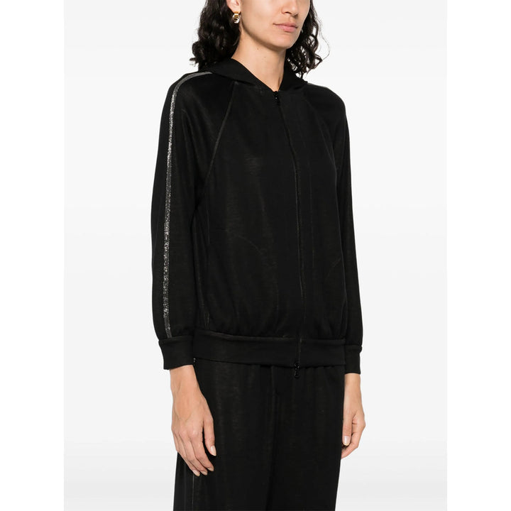Brunello Cucinelli Black Tops - Hoodies Women