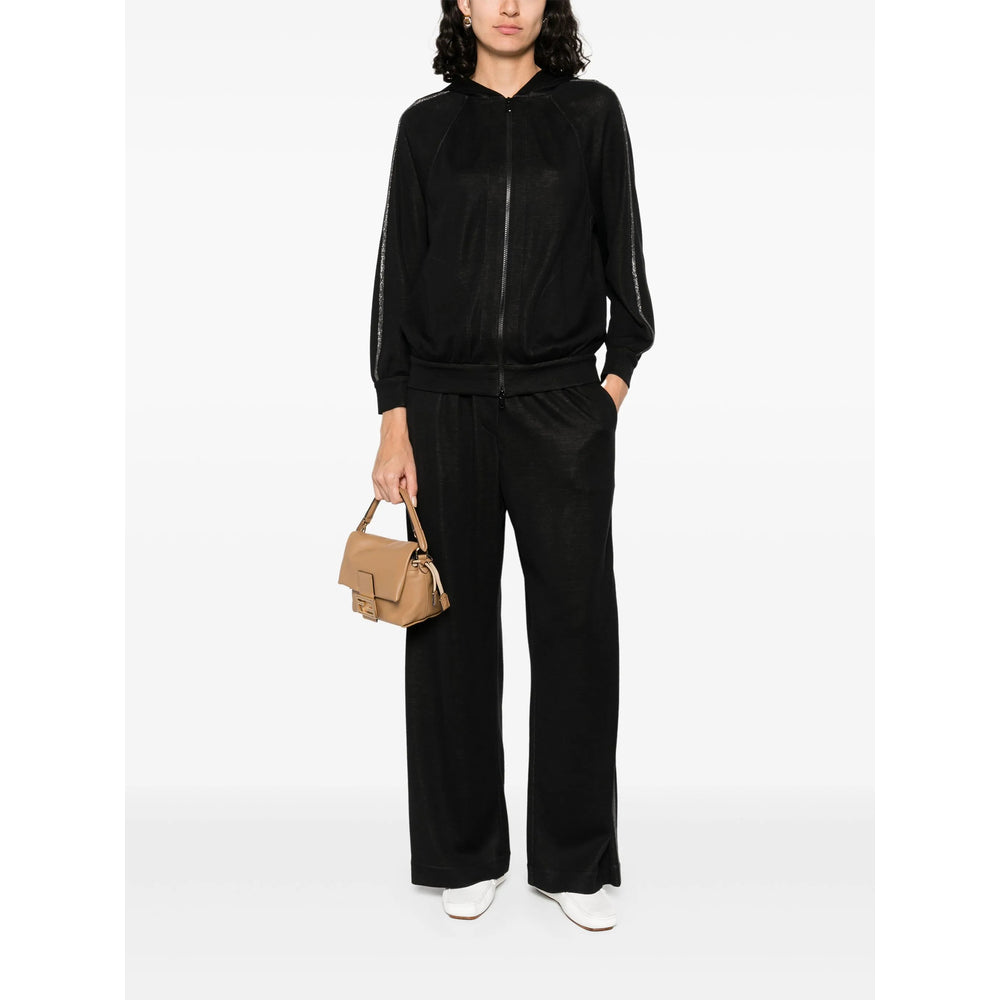 Brunello Cucinelli Black Tops - Hoodies Women