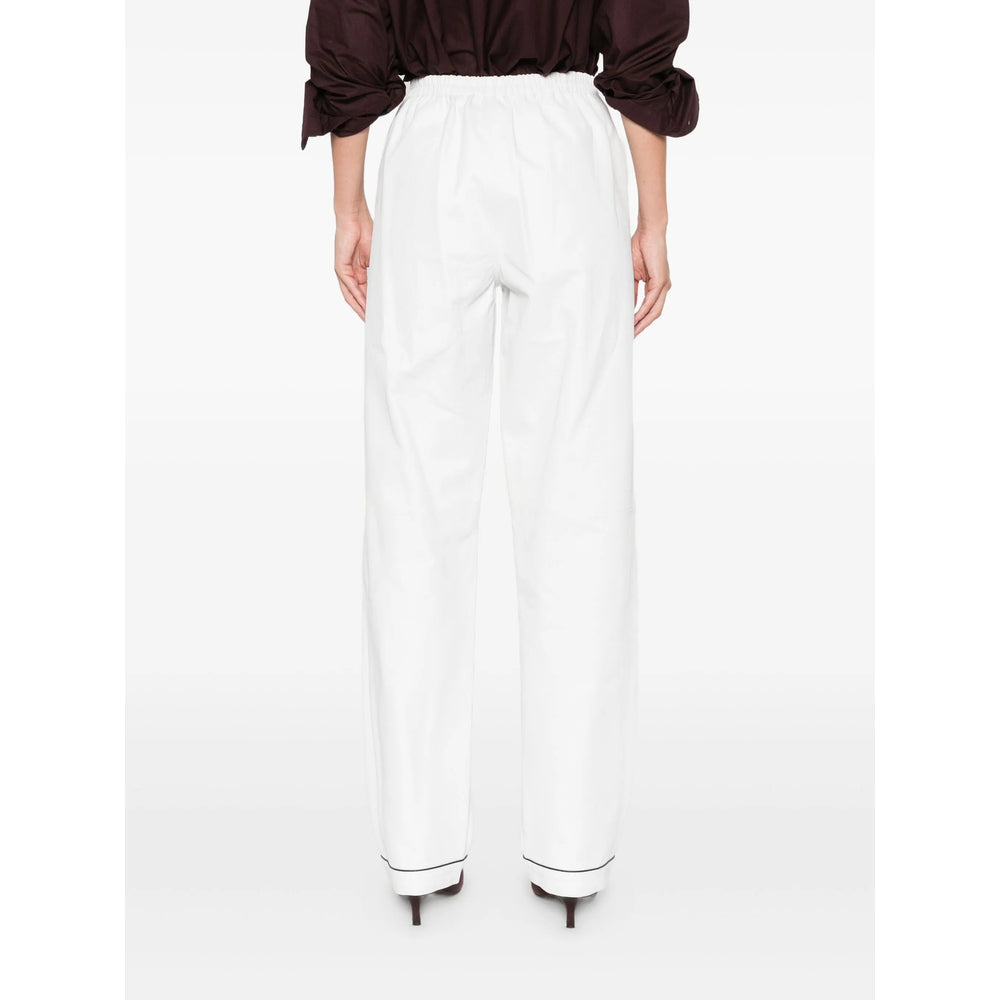Prada White Trousers - Straight Trousers Women