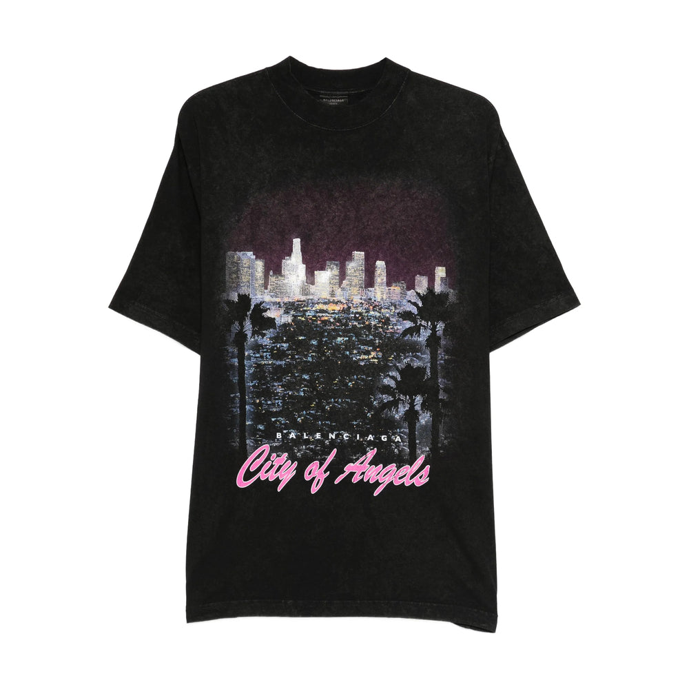 Balenciaga Black T-Shirts & Vests - T-Shirts Men