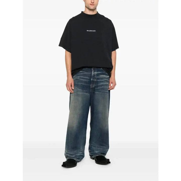 Balenciaga Black T-Shirts & Vests - T-Shirts Men