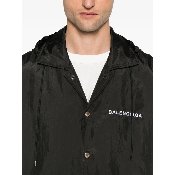 Balenciaga Black Jackets - Hooded Jackets Men