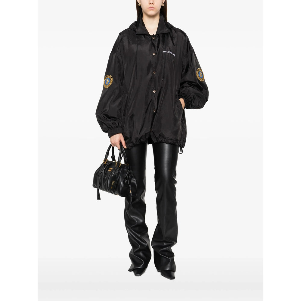 Balenciaga Black Jackets - Hooded Jackets Men