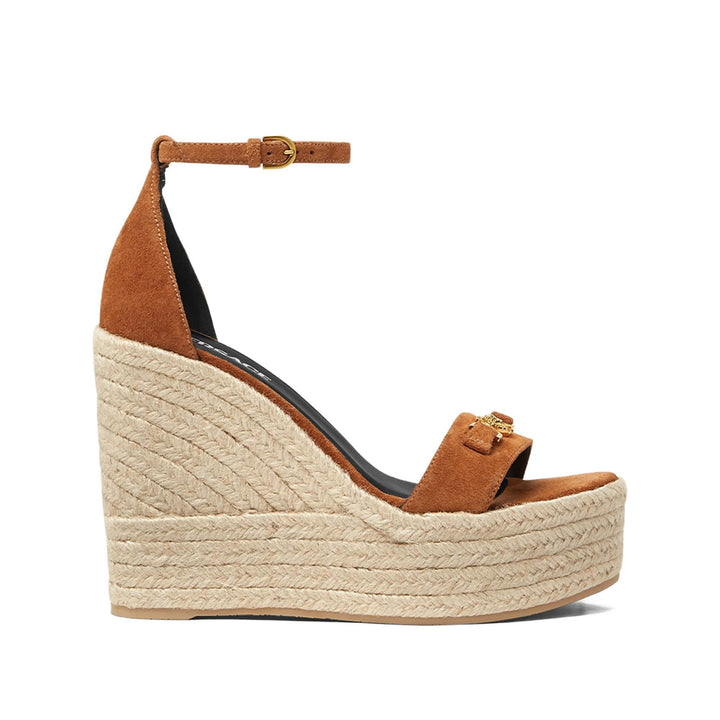 Versace Brown Espadrilles Women