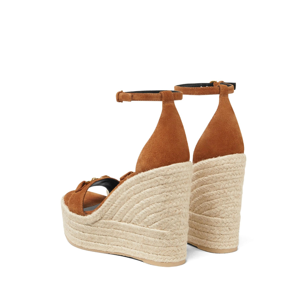 Versace Brown Espadrilles Women