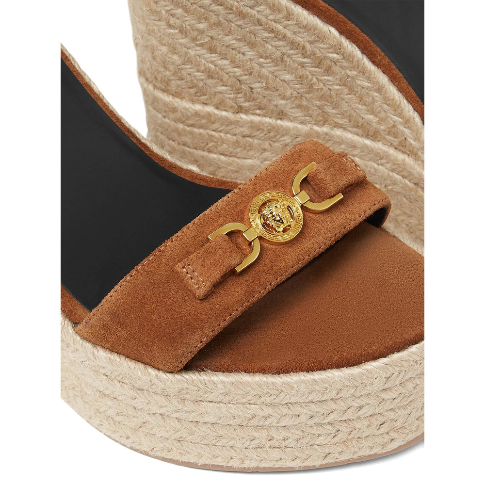 Versace Brown Espadrilles Women
