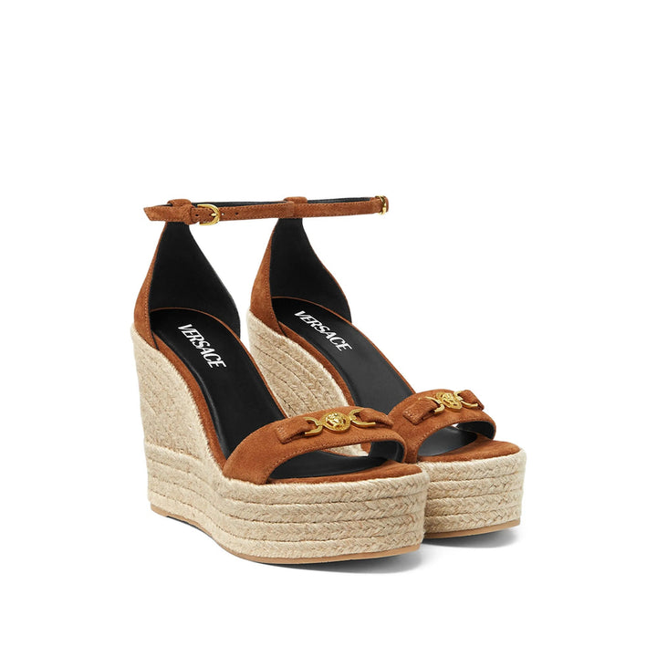 Versace Brown Espadrilles Women