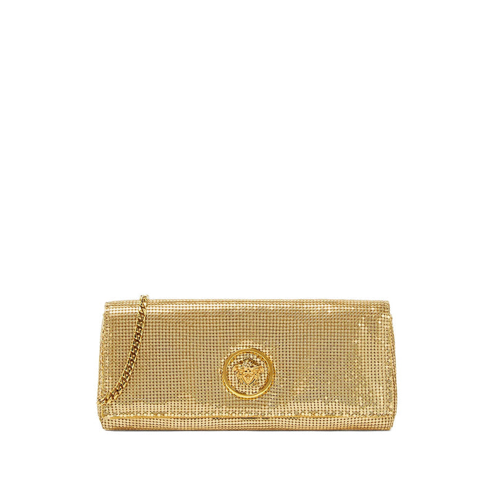 Versace Gold Clutch Bags Women