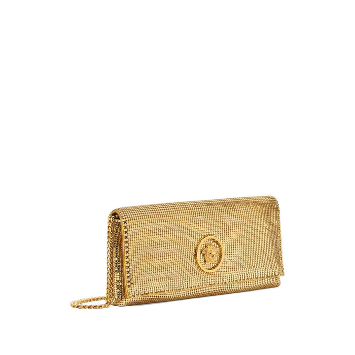 Versace Gold Clutch Bags Women