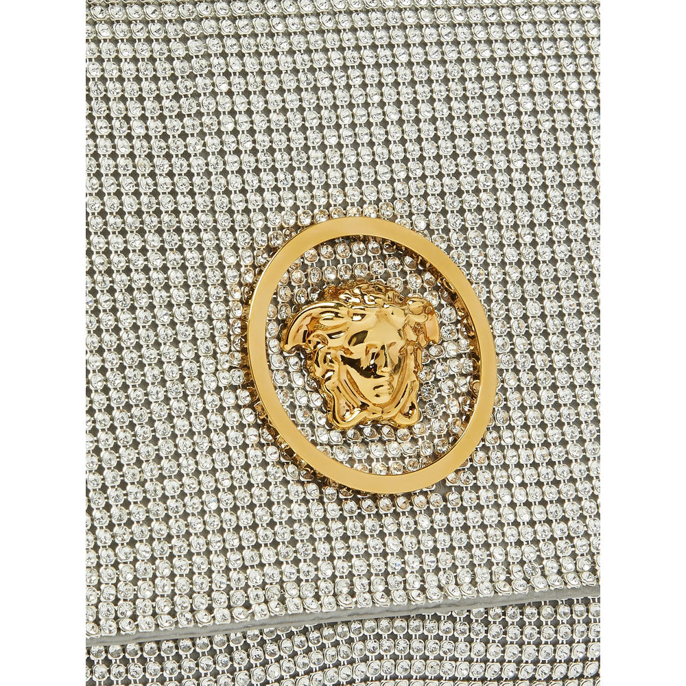 Versace Silver Clutch Bags Women