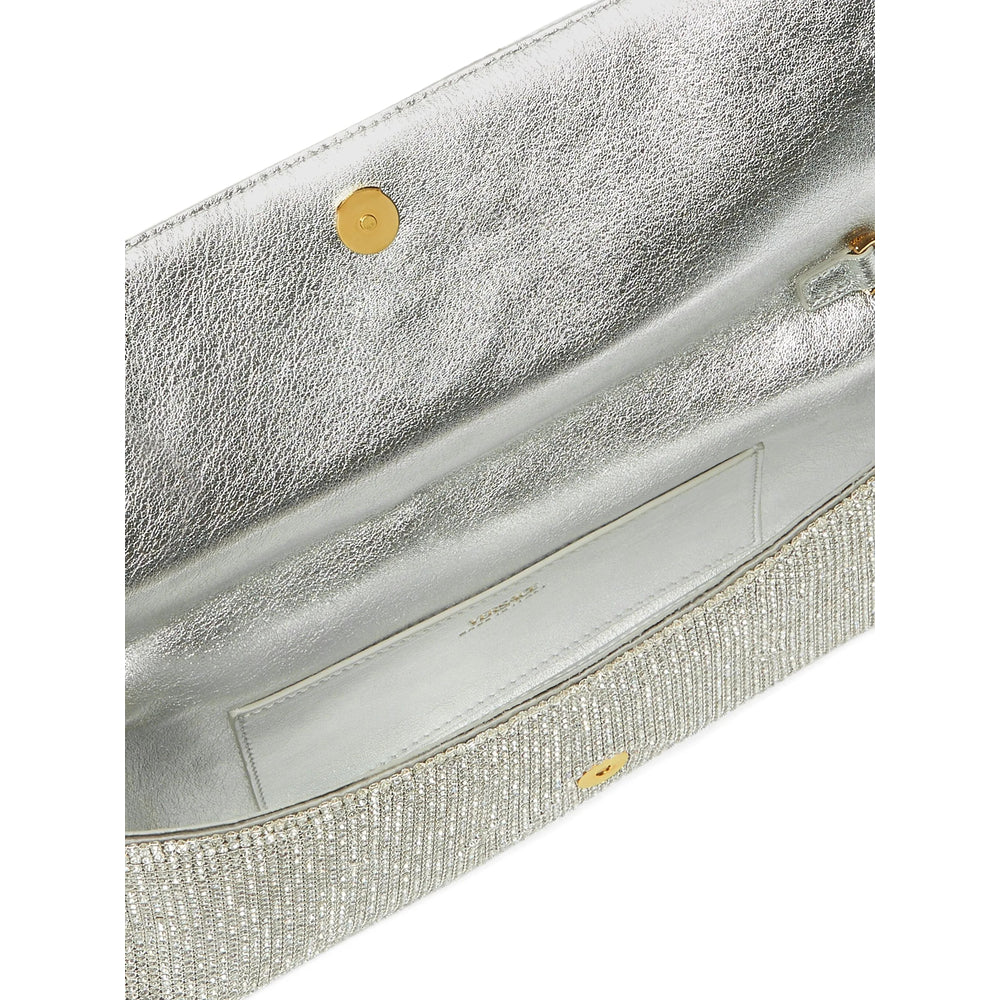 Versace Silver Clutch Bags Women