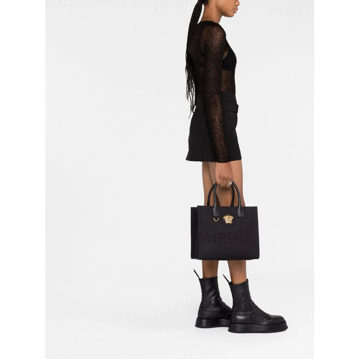 Versace Black Tote Bags Women