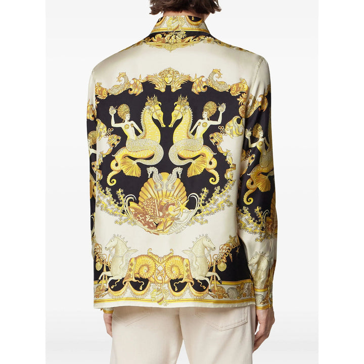 Versace Gold Shirts Men