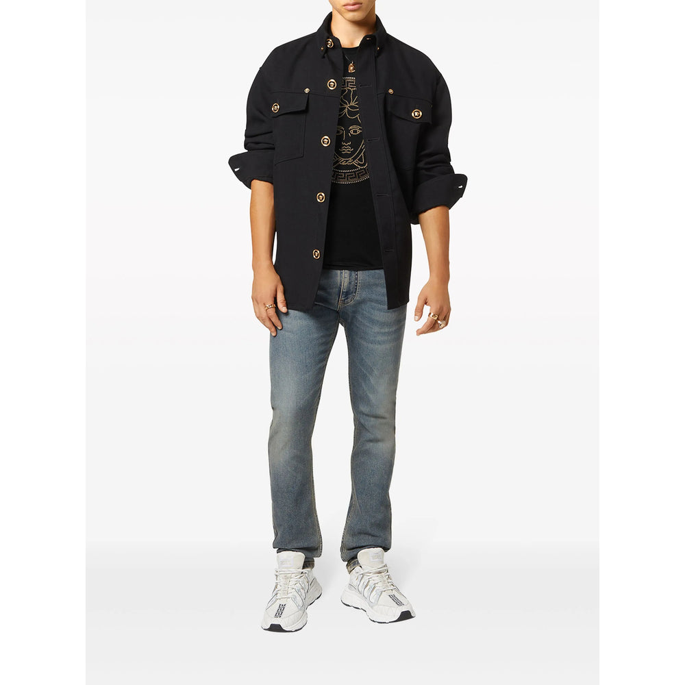 Versace Black T-Shirts & Vests - T-Shirts Men