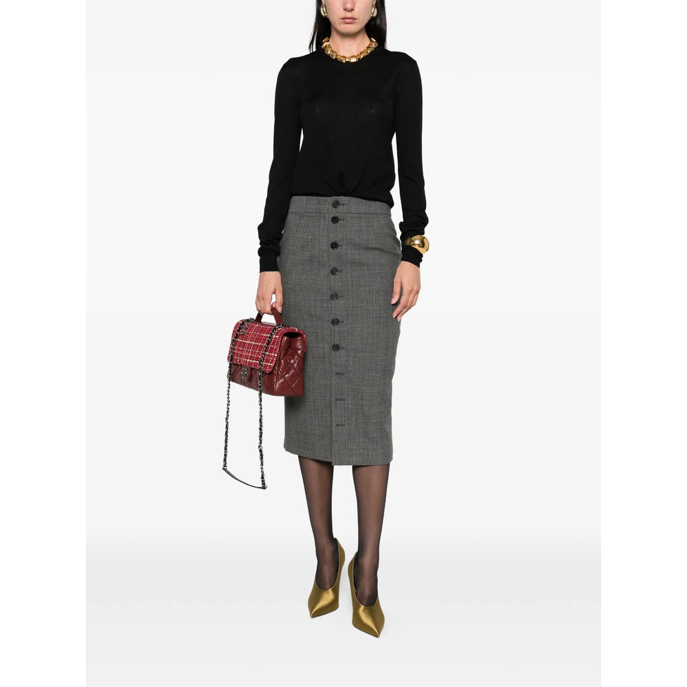 Saint Laurent Black Tops - Sweatshirts Women