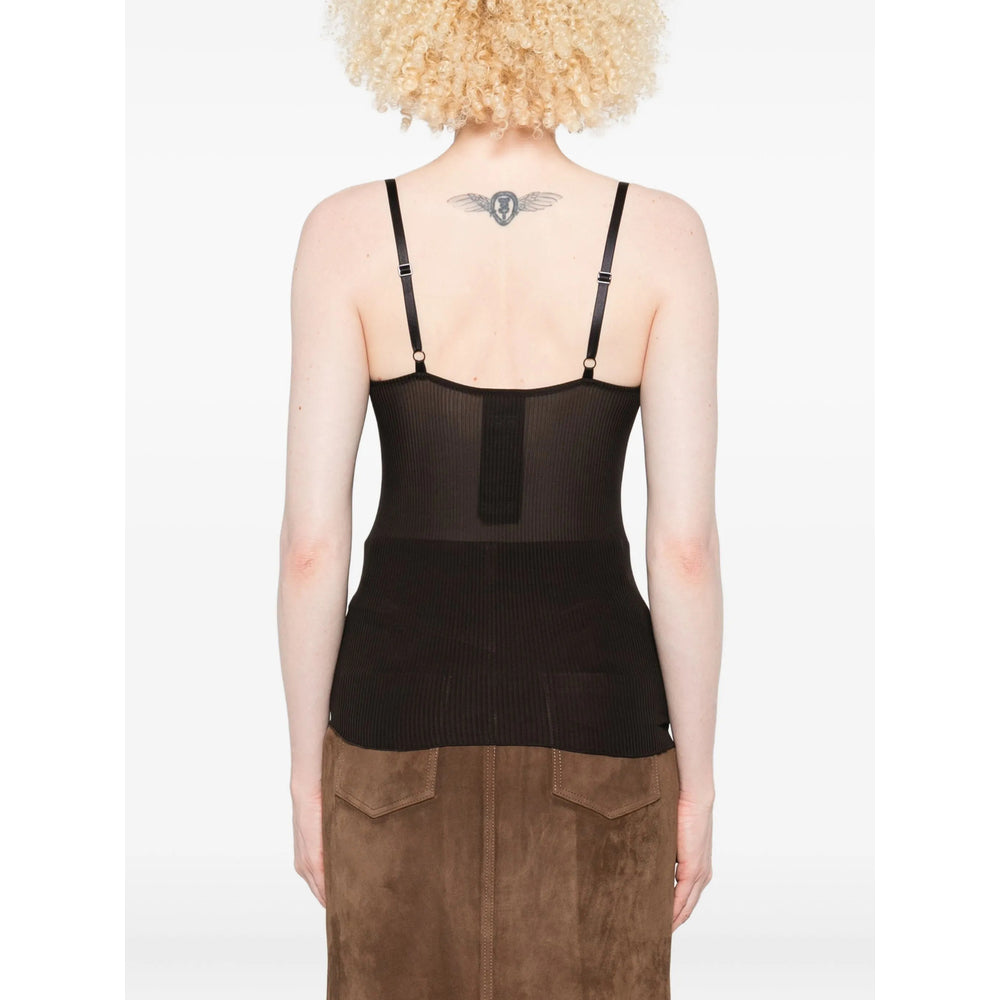 Saint Laurent Black Tops - Vests & Tank Tops Women