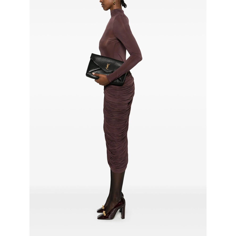Saint Laurent Black Clutch Bags Women