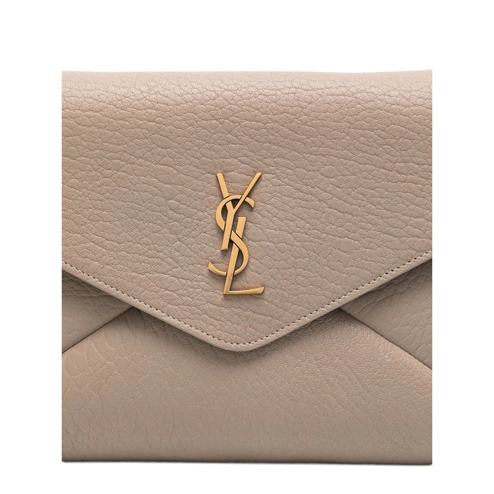 Saint Laurent Grey Clutch Bags Women
