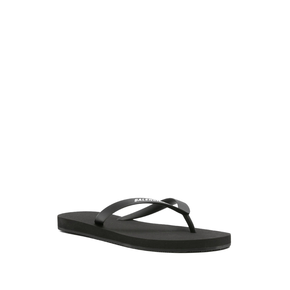 Balenciaga Black Flip-Flops & Slides Women