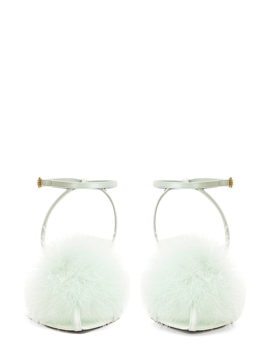 Saint Laurent Women Mule Mae In Satin Crepe
