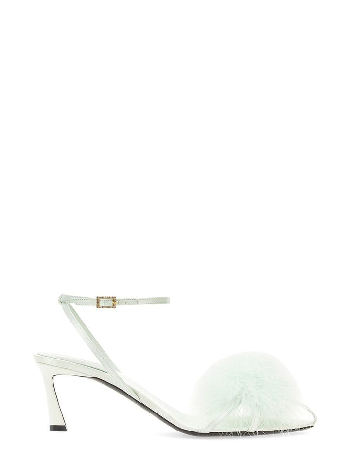 Saint Laurent Women Mule Mae In Satin Crepe