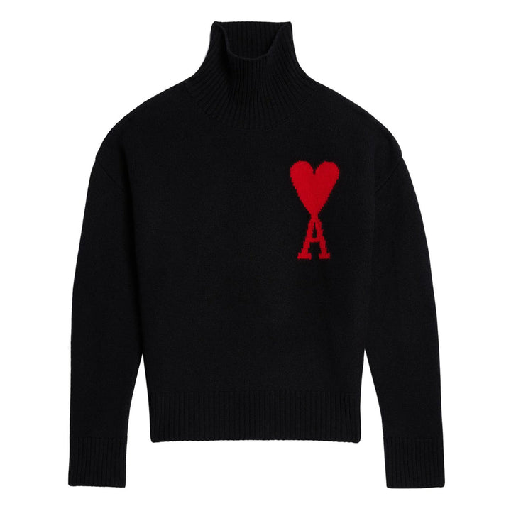 Ami Paris Black Sweaters & Knitwear - Jumpers Men