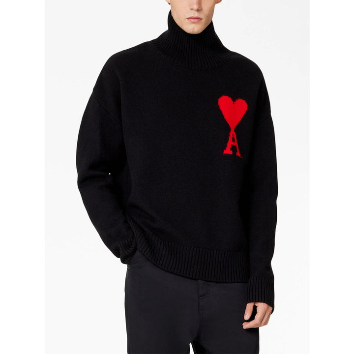 Ami Paris Black Sweaters & Knitwear - Jumpers Men