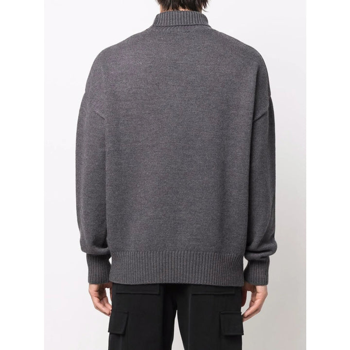 Ami Paris Grey Knitwear - Jumpers Women