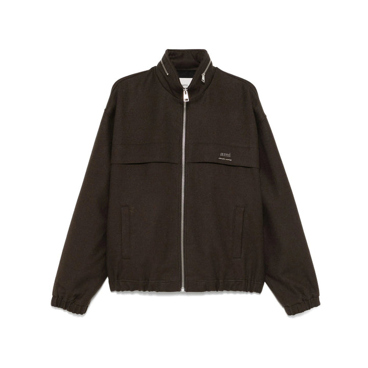 Ami Paris Brown Jackets - Bomber Jackets Men