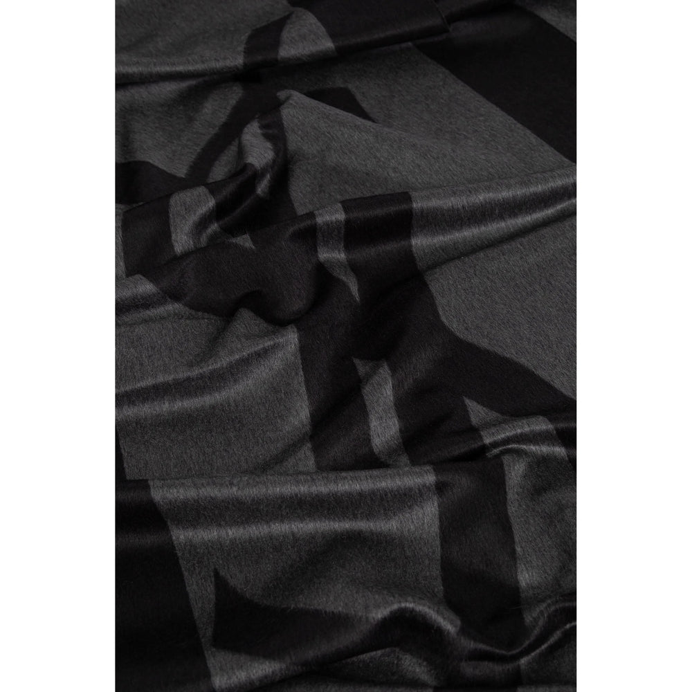 Saint Laurent Black Scarves Men