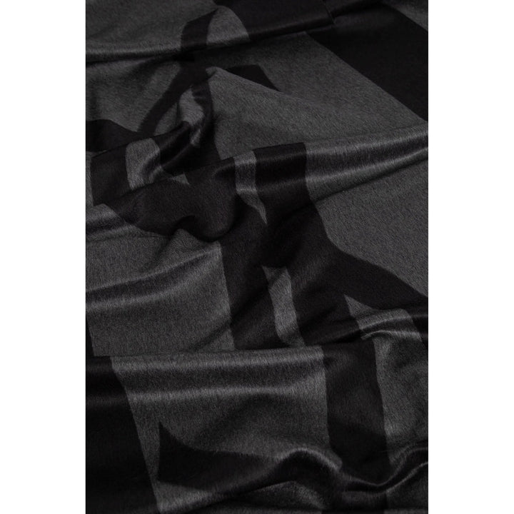 Saint Laurent Black Scarves Men