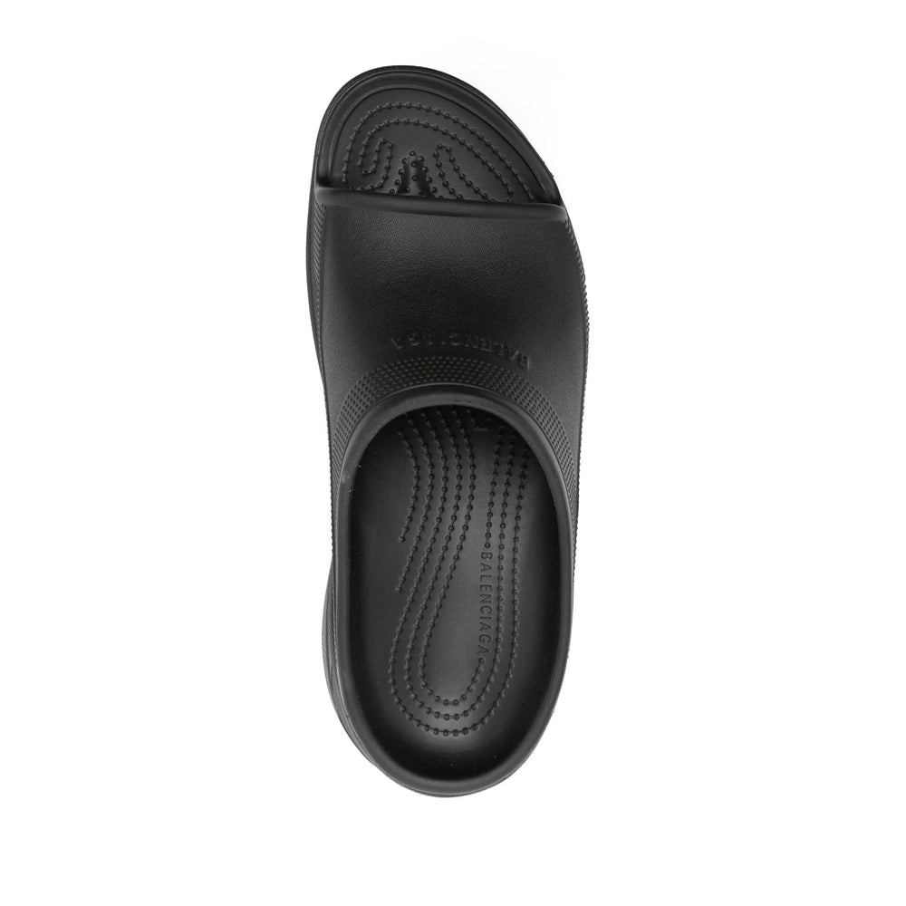 Balenciaga Black Flip-Flops & Slides Women